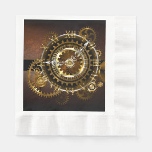 Steampunk clock serviette