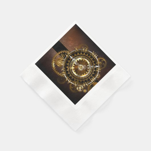 Steampunk clock serviette (Ecke)