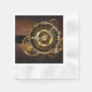 Steampunk clock serviette