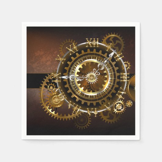 Steampunk clock serviette (Vorderseite)
