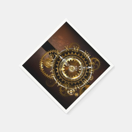 Steampunk clock serviette (Ecke)