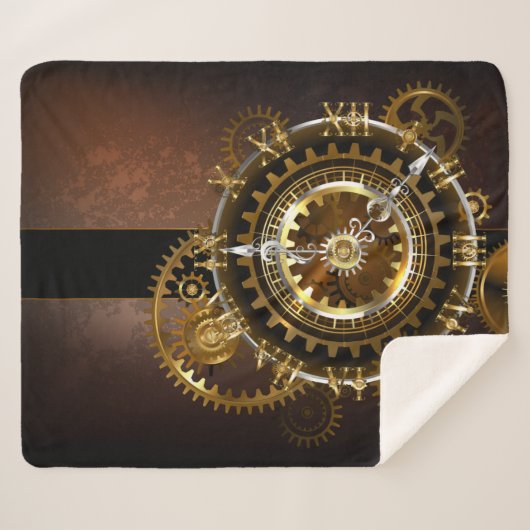 Steampunk clock sherpadecke (Vorderseite (Horizontal))