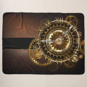 Steampunk clock sherpadecke