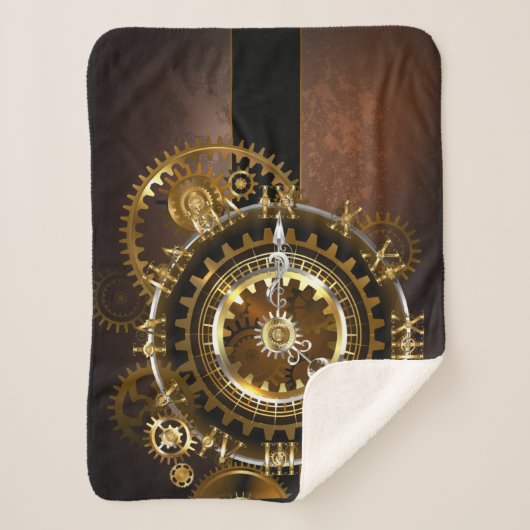 Steampunk clock sherpadecke (Vorderseite)