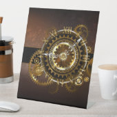 Steampunk clock sockelschild (In Situ)
