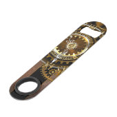 Steampunk clock speed flaschenöffner (Vorderseite Schrägansicht)