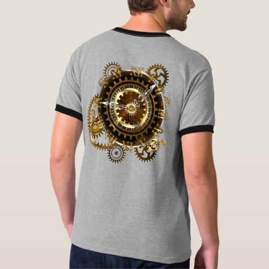 Steampunk clock T-Shirt (Rückseite)