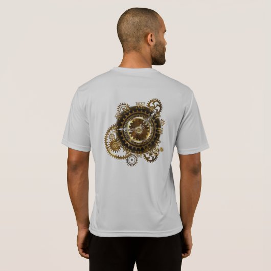 Steampunk clock T-Shirt (Schwarz voll)