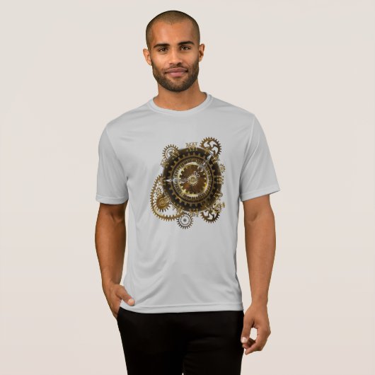 Steampunk clock T-Shirt (Vorne ganz)