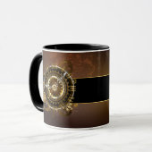 Steampunk clock tasse (Vorderseite Links)