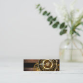 Steampunk clock telefonnummerkarte (Stehend Vorderseite)