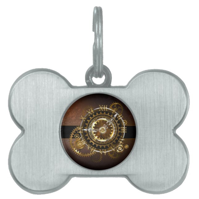 Steampunk clock tiermarke (Vorderseite)