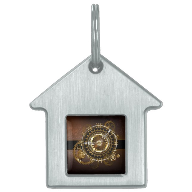 Steampunk clock tiermarke (Vorderseite)