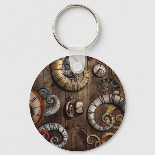 Steampunk - Clock - Time machine Schlüsselanhänger (Vorderseite)