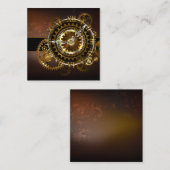 Steampunk clock treuekarte (Vorne/Hinten)