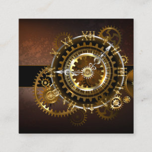 Steampunk clock treuekarte