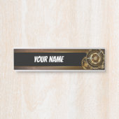 Steampunk clock türschild (Vorderseite )