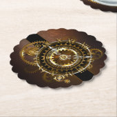 Steampunk clock untersetzer (angewinkelt)