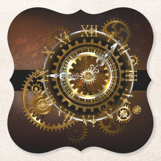 Steampunk clock untersetzer (Vorderseite)