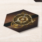 Steampunk clock untersetzer (angewinkelt)