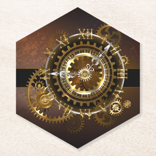 Steampunk clock untersetzer (Vorderseite)