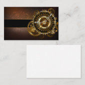 Steampunk clock visitenkarte (Vorne/Hinten)