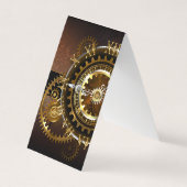 Steampunk clock visitenkarten (Vorderseite)