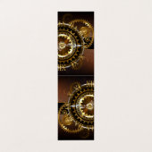 Steampunk clock visitenkarten (Außenseite Aufgefaltet)