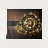Steampunk clock wandteppich (Vorderseite (Horizontal))
