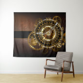 Steampunk clock wandteppich (Beispiel (Horizontal))