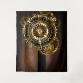 Steampunk clock wandteppich (Vorderseite)