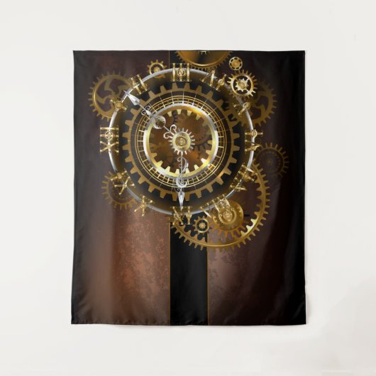 Steampunk clock wandteppich (Vorderseite)