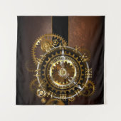 Steampunk clock wandteppich (Vorderseite (Horizontal))