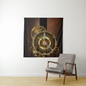 Steampunk clock wandteppich (Beispiel (Horizontal))