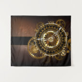 Steampunk clock wandteppich (Vorderseite (Horizontal))