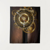 Steampunk clock wandteppich (Vorderseite)