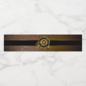 Steampunk clock wasserflaschenetikett (Einzelnes Label)
