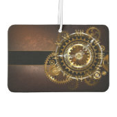 Steampunk clock with antique gears autolufterfrischer (Rückseite)