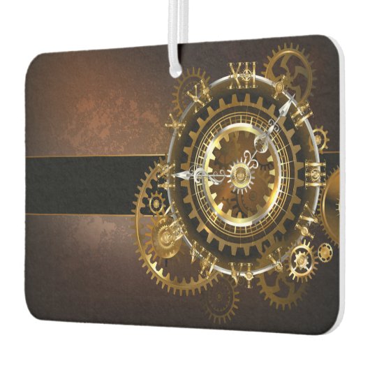 Steampunk clock with antique gears autolufterfrischer (Links)