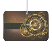 Steampunk clock with antique gears autolufterfrischer (Vorderseite)