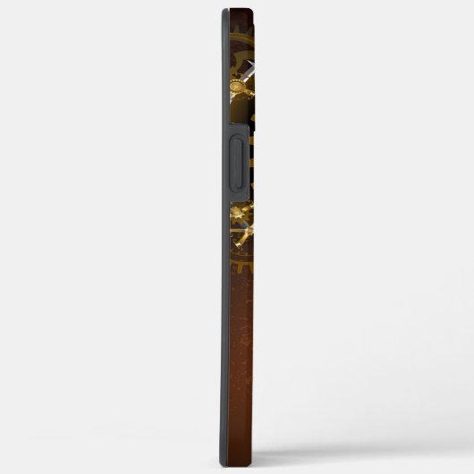 Steampunk clock with antique gears Case-Mate iPhone hülle (Rückseite / Rechts)