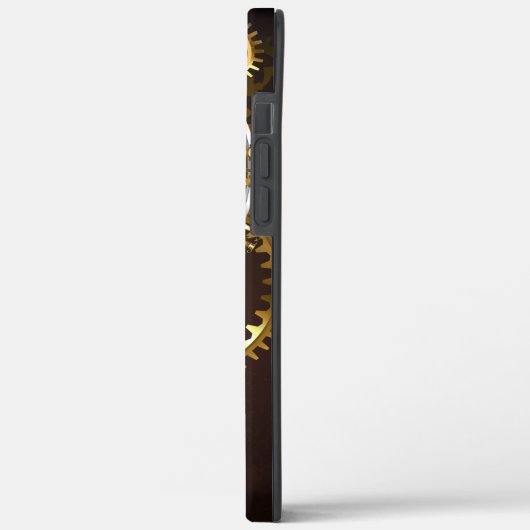 Steampunk clock with antique gears Case-Mate iPhone hülle (Rückseite / Links)