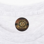 Steampunk clock with antique gears etiketten (Befestigt)