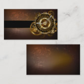 Steampunk clock with antique gears hinweiskarte (Vorne/Hinten)