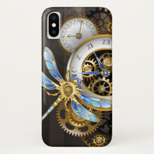 Steampunk Clock with Mechanical Dragonfly Case-Mate iPhone Hülle