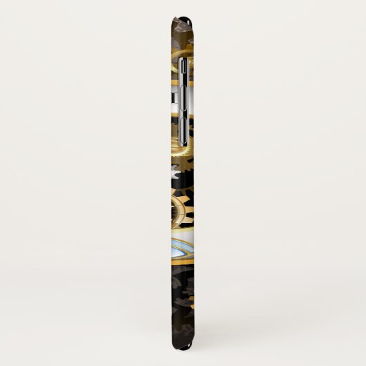 Steampunk Clock with Mechanical Dragonfly Case-Mate iPhone Hülle (Hinten/Links)