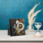 Steampunk Clock with Mechanical Dragonfly Fotoplatte (InSitu)