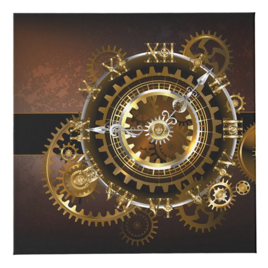 Steampunk clock würfel (Vorderseite)