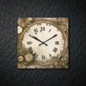 Steampunk Clocks Wall Clock Quadratische Wanduhr
