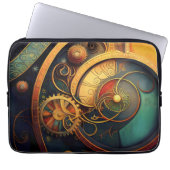 Steampunk Clockwork Abstract Design Laptopschutzhülle (Vorderseite)